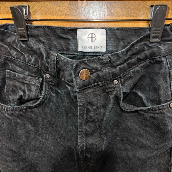 EUC Anine Bing Sonya Jeans Black - Picture 4 of 9